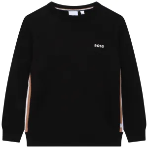 Hugo Boss Kids Classic Chest Logo Sweater Black 16Y