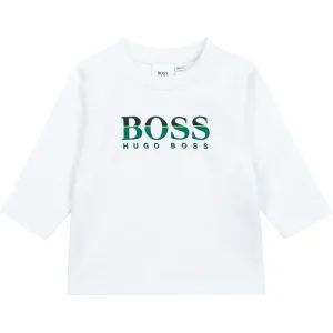 Hugo Boss Baby Boys White Logo Top 3M