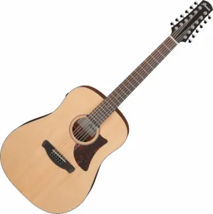 Ibanez AAD1012E-OPN Open Pore Natural Guitarra electroacústica de 12 cuerdas