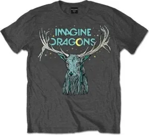 Imagine Dragons Camiseta de manga corta Elk In Stars Charcoal L #498397