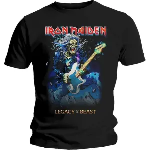 Iron Maiden Camiseta de manga corta Eddie on Bass Black M