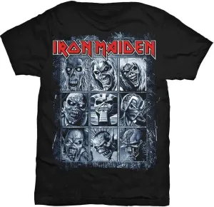 Iron Maiden Camiseta de manga corta Nine Eddies Black L
