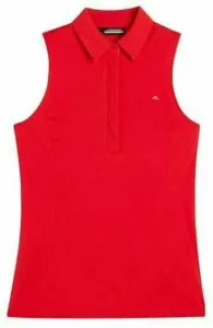 J.Lindeberg Dena Sleeveless Golf Top Fiery Red L Camiseta polo