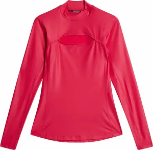 J.Lindeberg Sage Long Sleeve Womens Top Rose Red L Camiseta polo