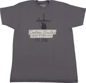 Jackson Camiseta de manga corta Custom Guitar Charcoal XL