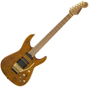 Jackson USA Phil Collen PC1 Satin Flame MN Transparent Amber Guitarra eléctrica