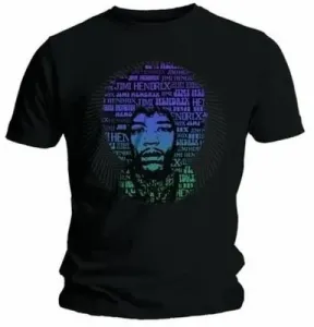Jimi Hendrix Camiseta de manga corta Afro Speech Black XL