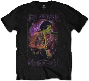 Jimi Hendrix Camiseta de manga corta Purple Haze Frame Black L