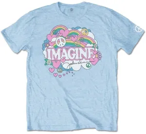 John Lennon Camiseta de manga corta Rainbows Love & Peace M Light Blue