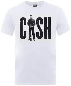 Johnny Cash Camiseta de manga corta Standing Cash Blanco XL