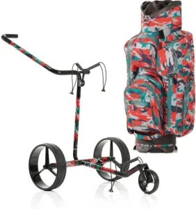 Jucad Carbon 3-Wheel Aquastop Bag SET Camouflage Carro manual de golf