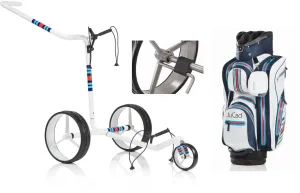 Jucad Carbon 3-Wheel Deluxe SET Blanco Carro manual de golf