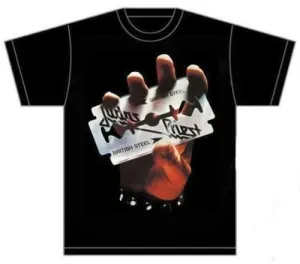 Judas Priest Camiseta de manga corta British Steel Black M