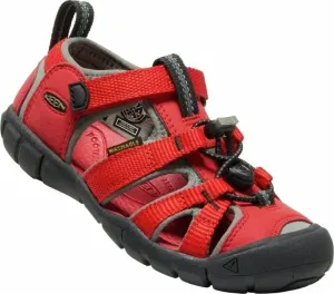 Keen Seacamp II CNX Children Sandals Racing Red/Gargoyle 31T Zapatos de exterior para niños