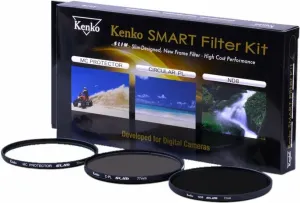 Kenko Smart Filter 3-Kit Protect/CPL/ND8 55mm Filtro de lente