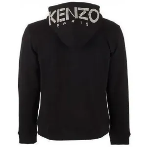 Kenzo Mens Paris Logo Hoodie Black M