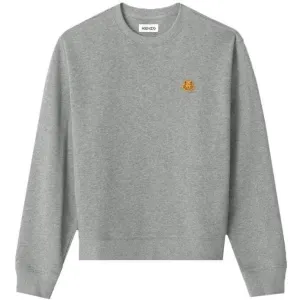 Kenzo Men's Small Tiger Crest Sweater Grey XL