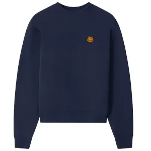 Kenzo Men's Small Tiger Crest Sweater Navy M