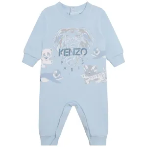 Kenzo Baby Boys Elephant Logo Romper Blue 2Y