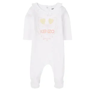 Kenzo Baby Girls Babygrow White 1M