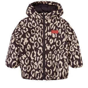 Kenzo Girls Leopard Print Jacket Grey 10Y