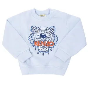 Kenzo Baby Boys Tiger Motif Sweater Blue 2Y