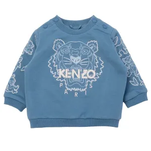 Kenzo Baby Boys Tiger Sweater Blue 12M #373224