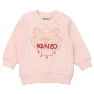 Kenzo Baby Girls Pink Tiger Sweater 12M
