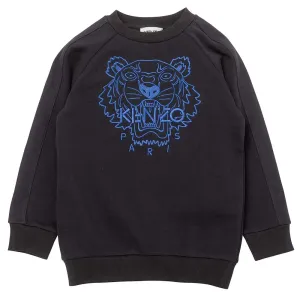 Kenzo Boys Tiger Sweater Grey 10A #374065