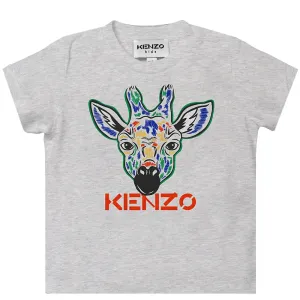 Kenzo Baby Boys Giraffe T-shirt Grey 6M White