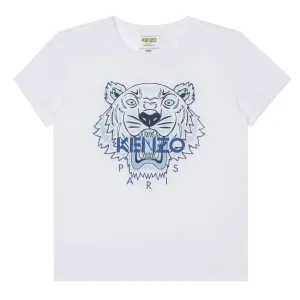 Kenzo Baby Boys Tiger Print T-shirt White 6M