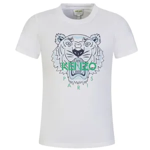 Kenzo Baby Boys Tiger T-shirt White 18M #373272
