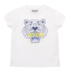 Kenzo Baby Boys Tiger T-shirt White 9M #373278