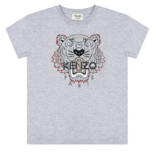 Kenzo Boys Tiger T-shirt Grey 2Y