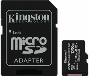 Kingston 128GB microSDXC Canvas Plus UHS-I Gen 3 Micro SDXC 128 GB Tarjeta de memoria