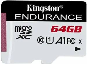 Kingston 64GB microSDHC Endurance C10 A1 UHS-I Micro SDHC 64 GB Tarjeta de memoria