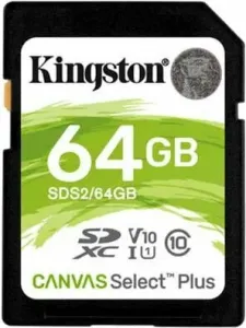 Kingston 64GB SDXC Canvas Plus Class10 UHS-I SDXC 64 GB Tarjeta de memoria