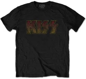 Kiss Camiseta de manga corta Vintage Classic Logo Black L