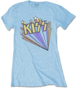 Kiss Camiseta de manga corta Stars Azul L