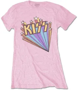 Kiss Camiseta de manga corta Stars Mujer Pink M