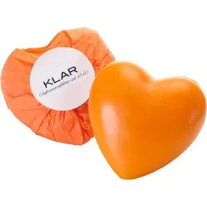 Klar Jabones Jabón de corazón naranja 2 65 g