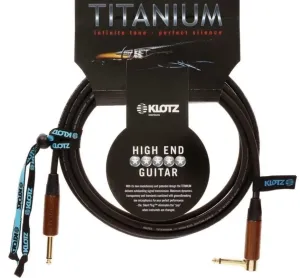 Klotz TIW0300PR Titanium Walnut Negro 3 m Recto - Acodado Cable de instrumento