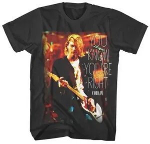 Kurt Cobain Camiseta de manga corta You'Re Right Black S