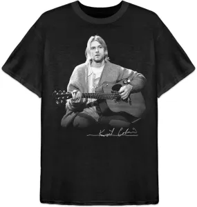 Kurt Cobain Camiseta de manga corta Guitar Black L
