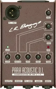 L.R. Baggs Para Acoustic DI Preamp + DI Pedal de efectos de guitarra
