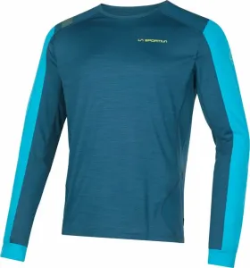 La Sportiva Beyond Long Sleeve M Storm Blue/Maui L Camiseta
