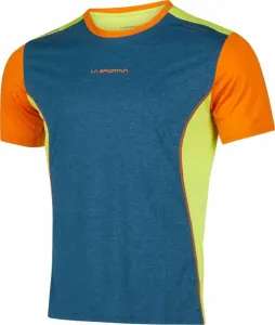 La Sportiva Tracer T-Shirt M Storm Blue/Lime Punch M Camiseta Camisa para exteriores