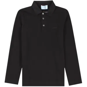 Lanvin Boys Long Sleeve Polo Shirt Black - BLACK 12Y