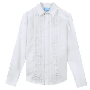 Lanvin Boys Textured Shirt White 14Y