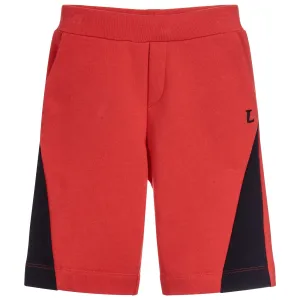 Lanvin Boys Logo Shorts Red 14Y #706728